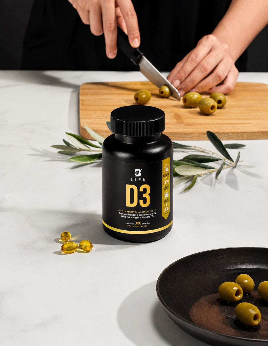 Vitamina D3 Vitamina B LIFE Cápsulas para (si aplica) Unisex 3