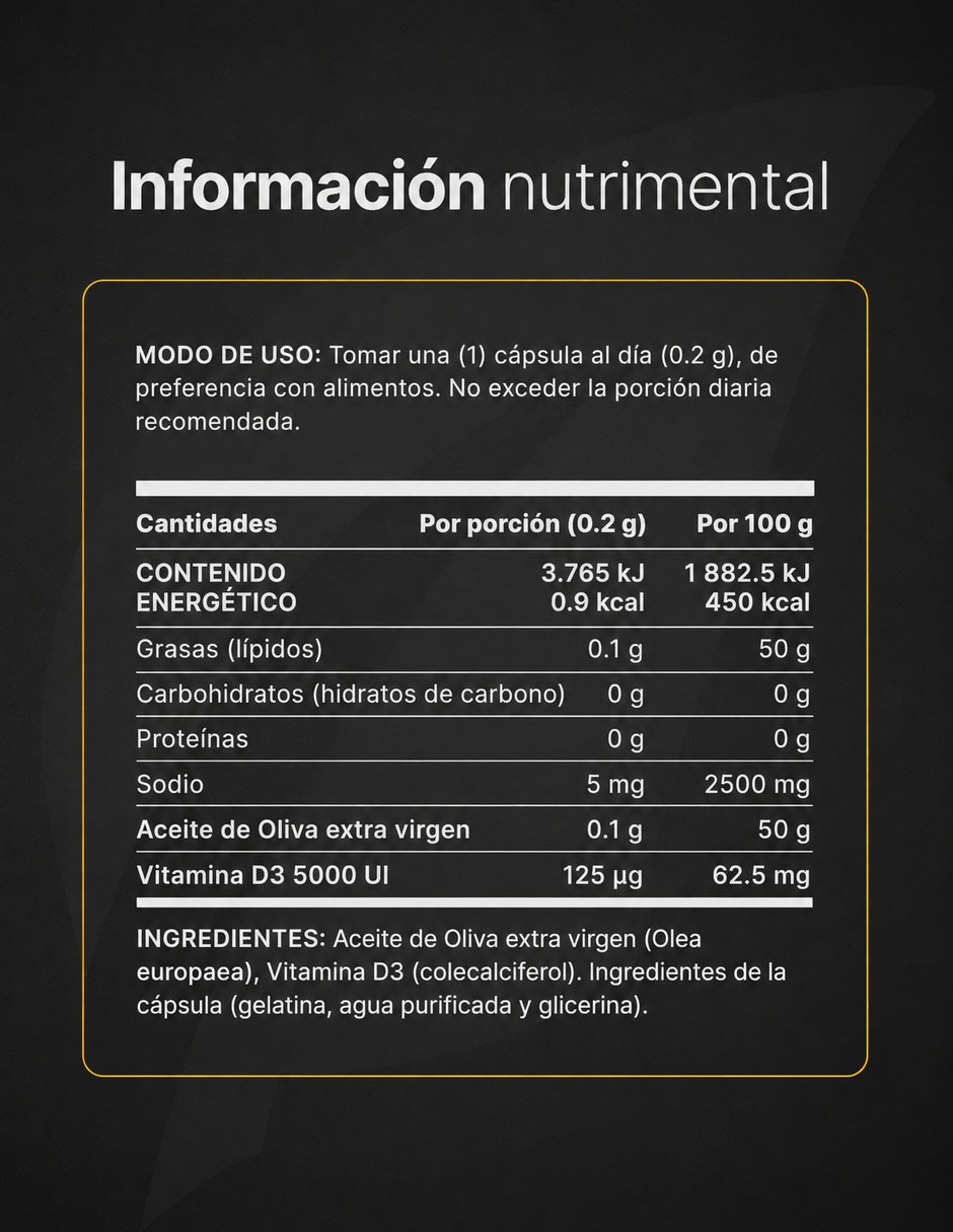 Vitamina D3 Vitamina B LIFE Cápsulas para (si aplica) Unisex 6