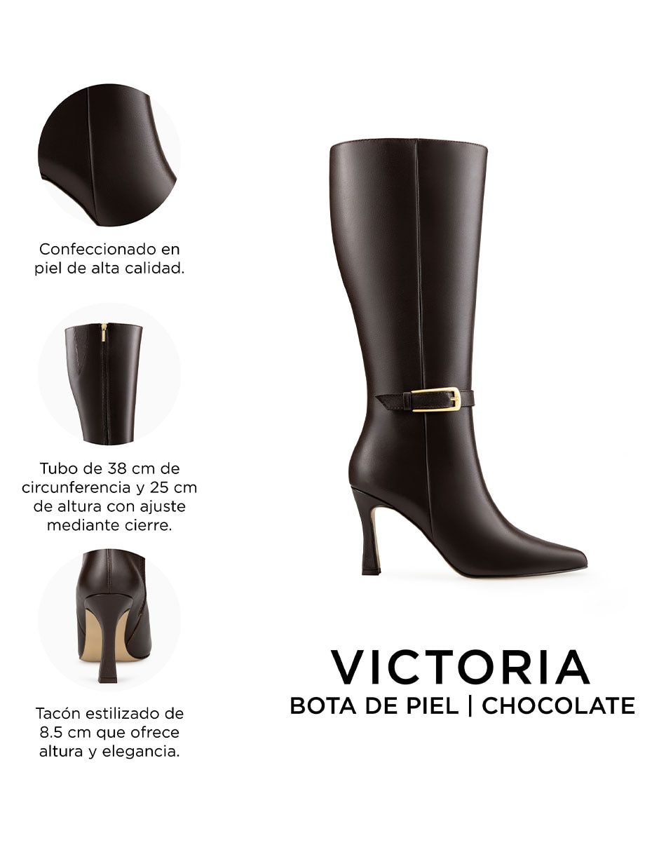Bota Abajo de la rodilla Botas Davenia de Piel para mujer 6