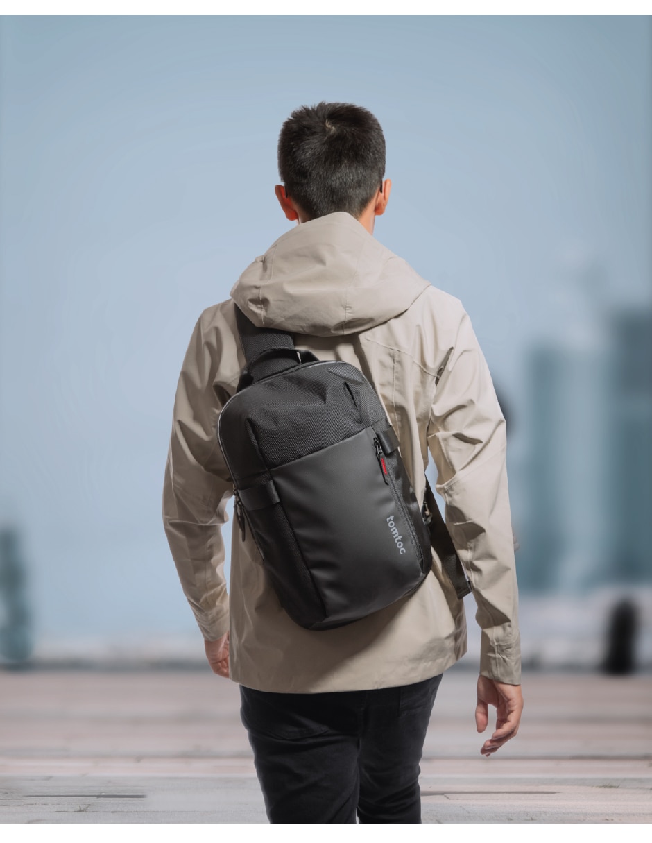 Mochila bandolera impermeable unisex 2