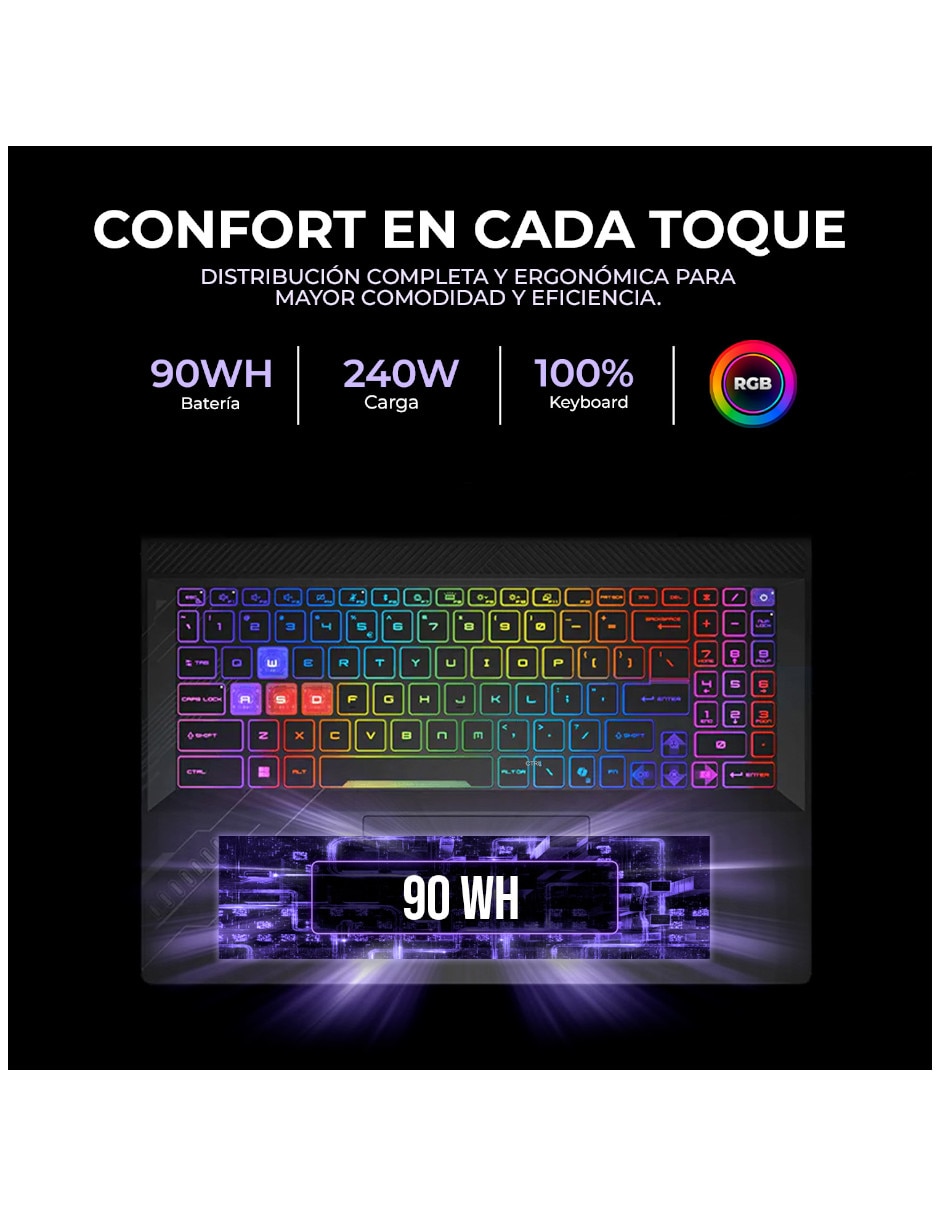 Laptop gamer No D8WFKG-015U 16 pulgadas QHD+ AMD Ryzen 9 NVIDIA GeForce RTX 5060 32 GB RAM No aplica 1 TB 2