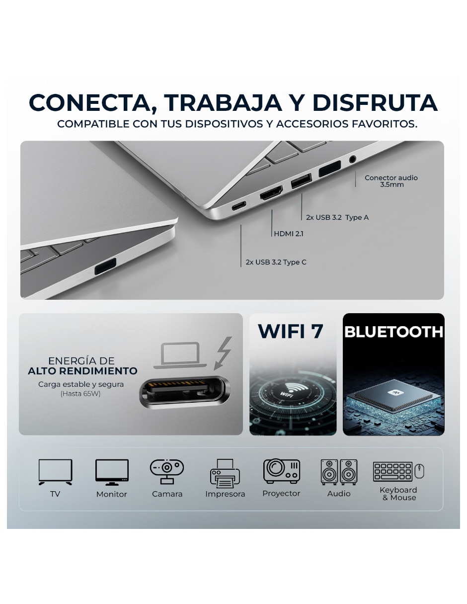 Laptop touch NX.JY5AA.001 16 pulgadas WUXGA AMD Ryzen AI 9 Integradas 32 GB RAM 1 TB 2