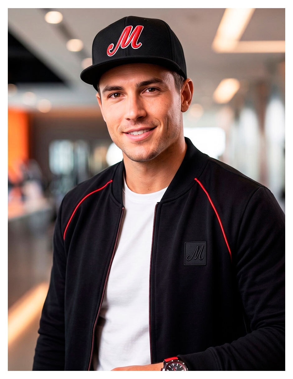Gorra visera curva snapback casual para hombre 5