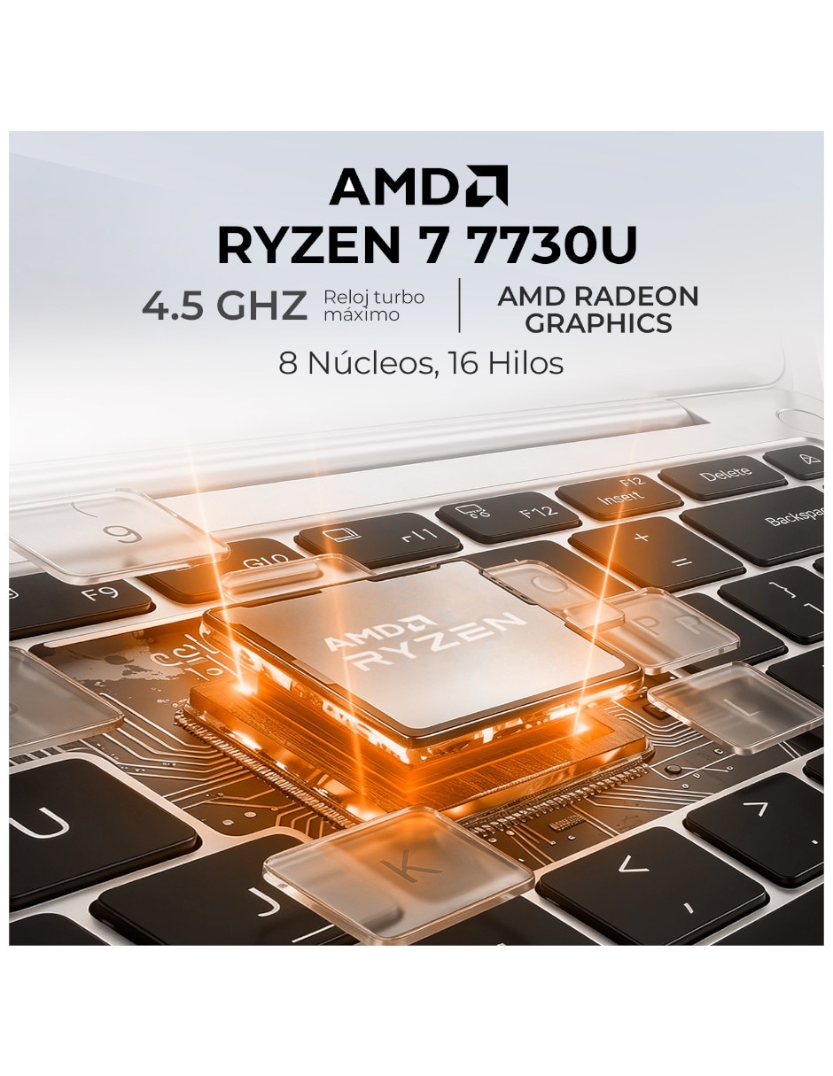 Laptop touch DC15255 15.6 pulgadas Full HD AMD Ryzen 7 Integradas 16 GB RAM 1 TB 6