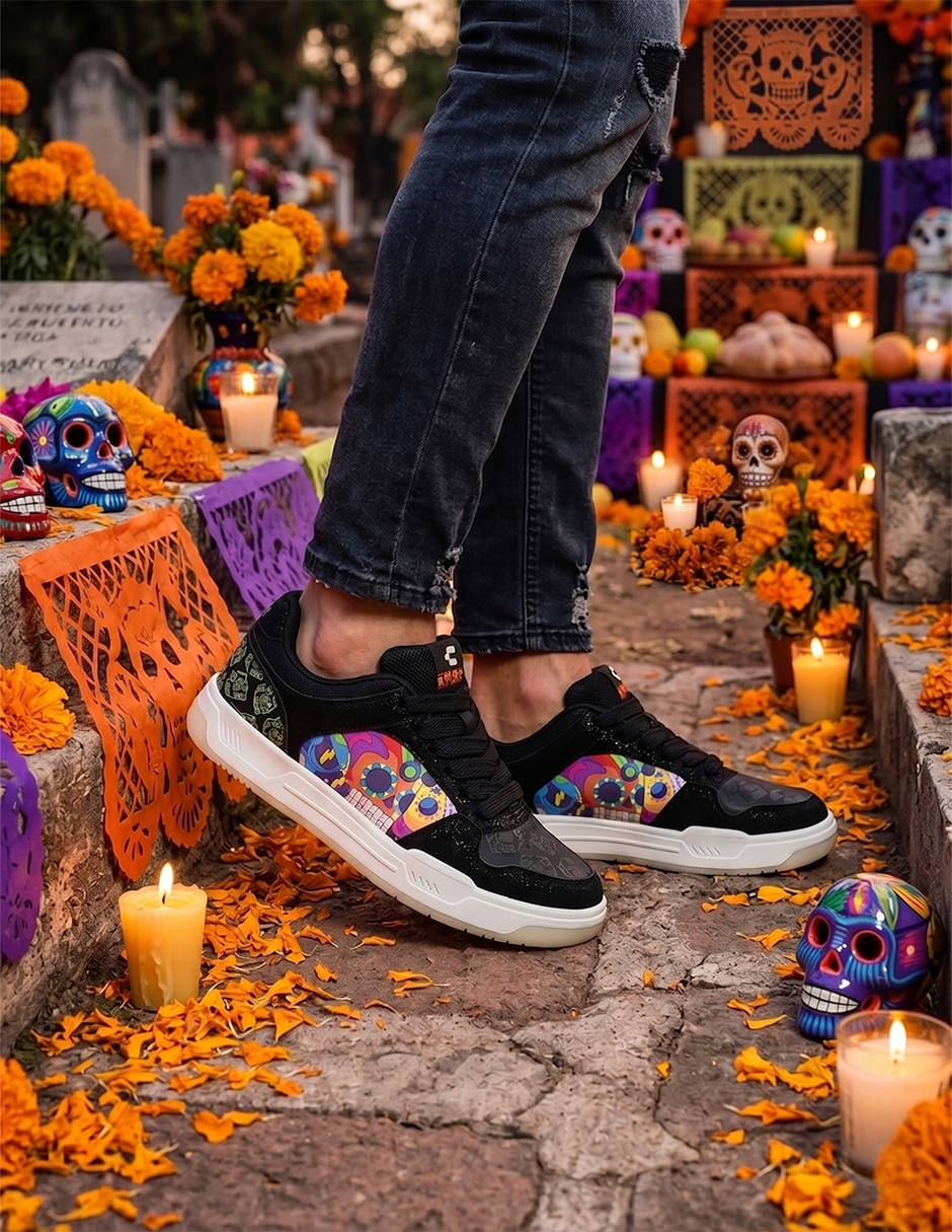 Tenis de piel trendy para hombre 6