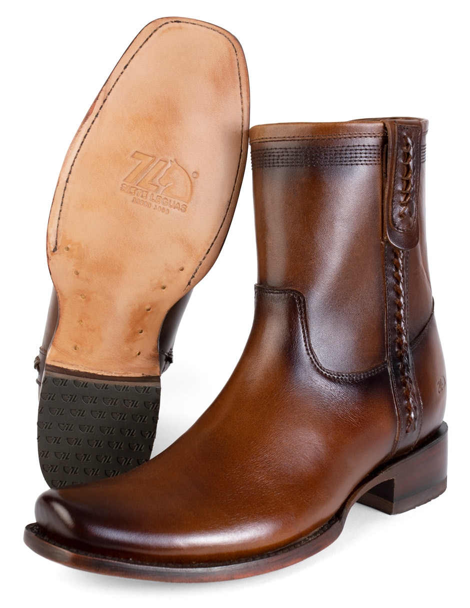 Bota siete leguas horma dubai de piel para hombre
