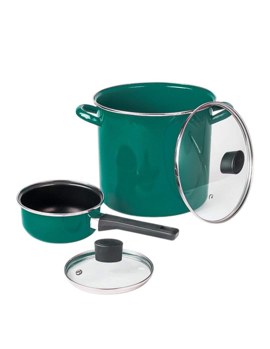 Batería de cocina de acero vitrificado 11 piezas 2