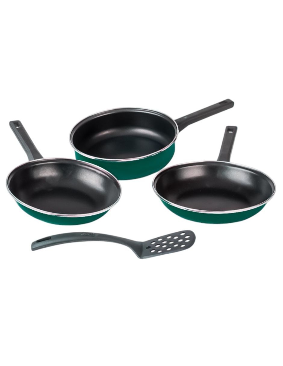 Batería de cocina de acero vitrificado 11 piezas 3