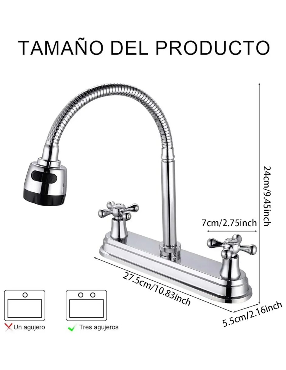 Llave mezcladora para cocina 5