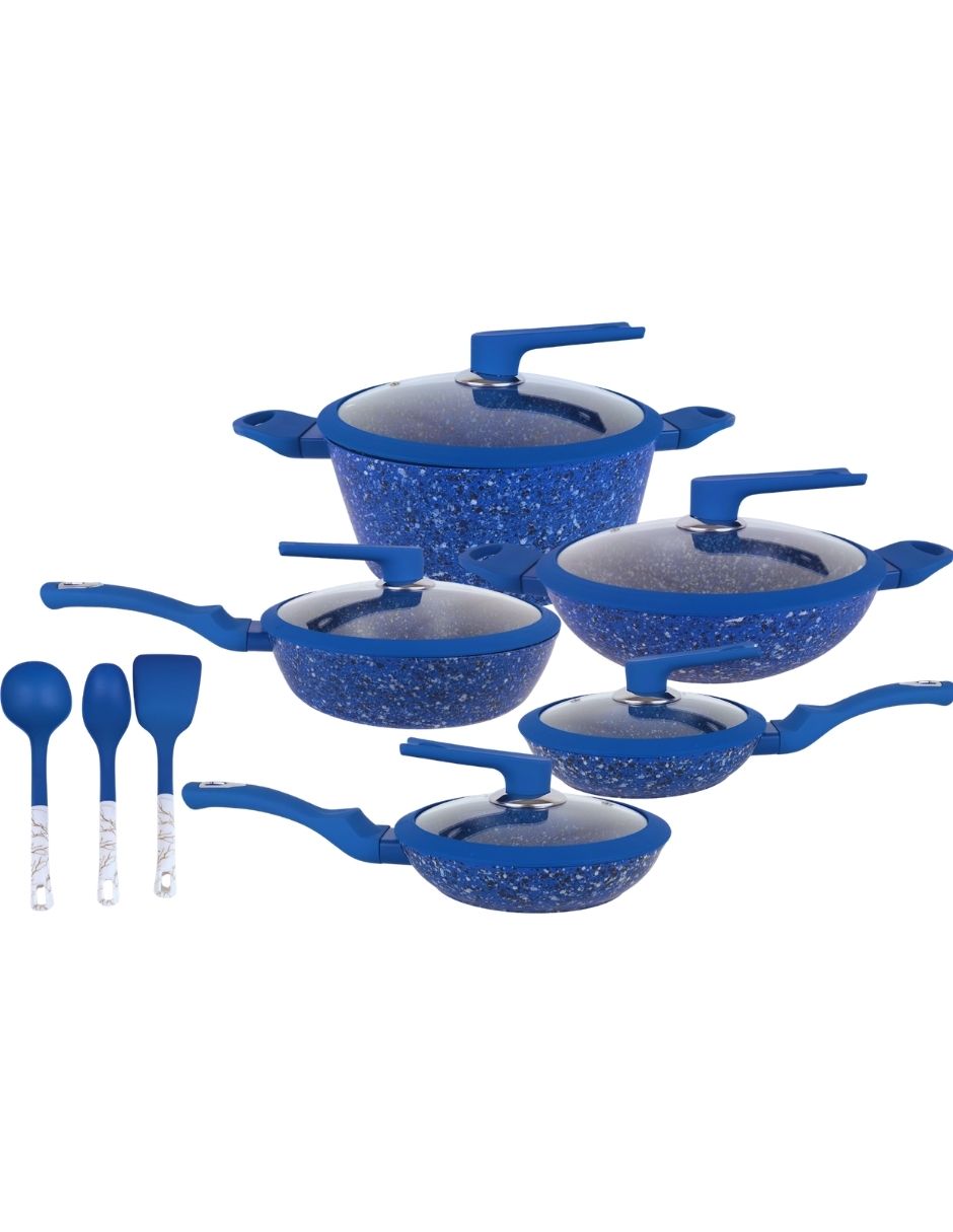 Batería de cocina Baltimore de Aluminio antiadherente Cerámica 13 piezas Batería de cocina Baltimore de Aluminio antiadherente Cerámica 13 piezas
