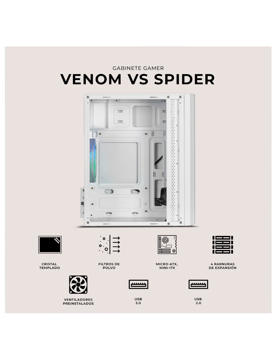 Gabinete venom vs spider 8