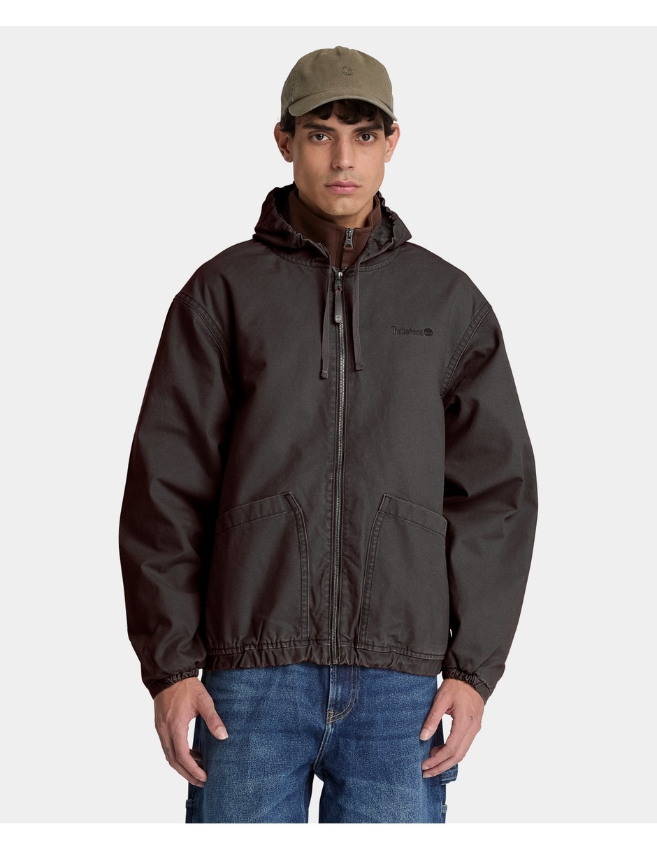 Chamarra bomber timberland de mezclilla para hombre