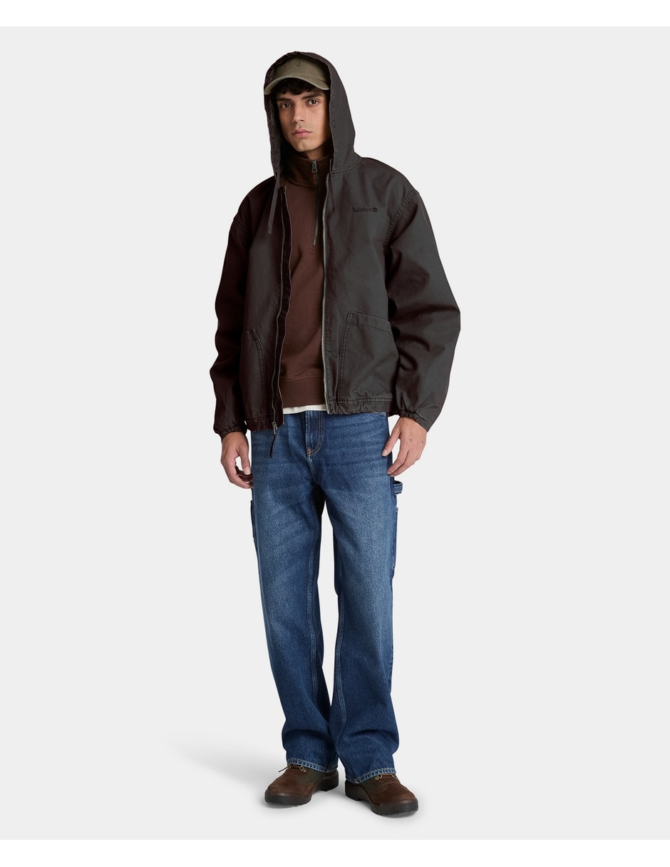 Chamarra bomber timberland de mezclilla para hombre