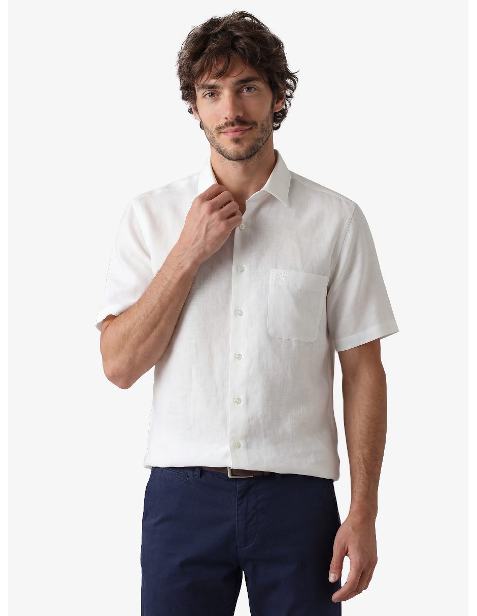 Camisa casual manga corta para hombre