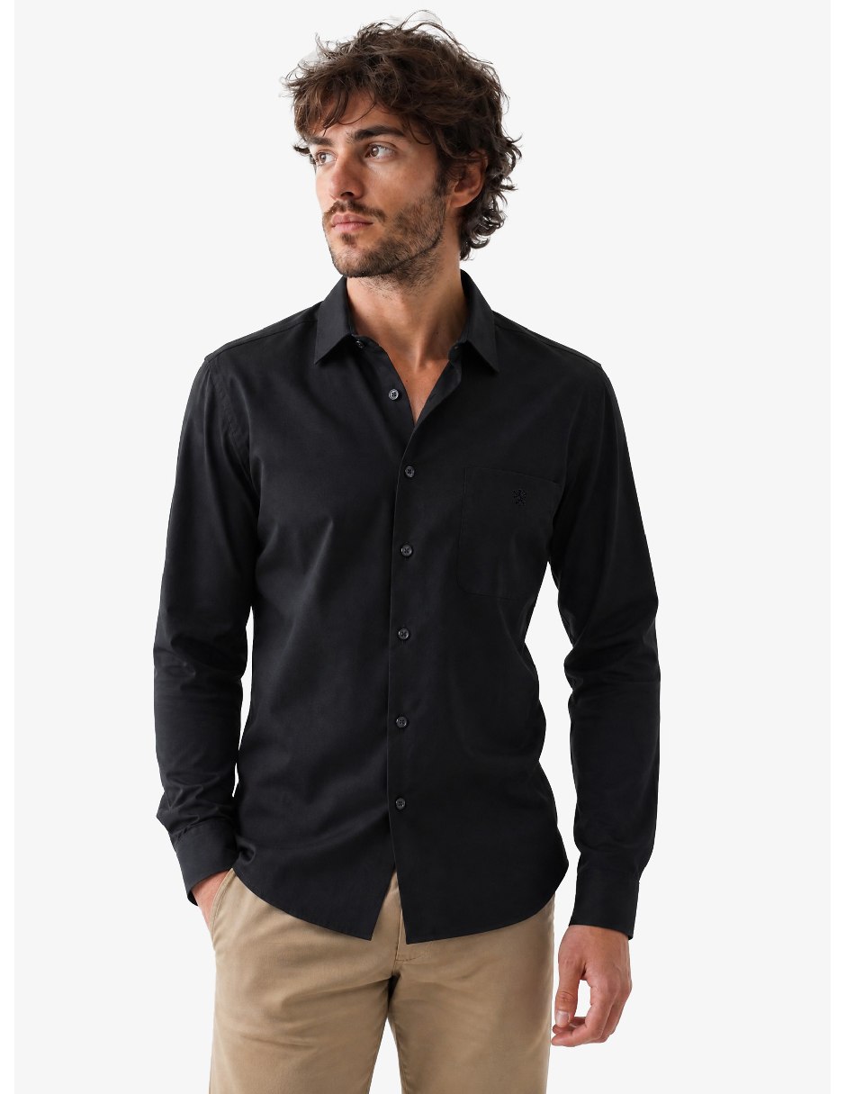 Camisa casual manga larga para hombre
