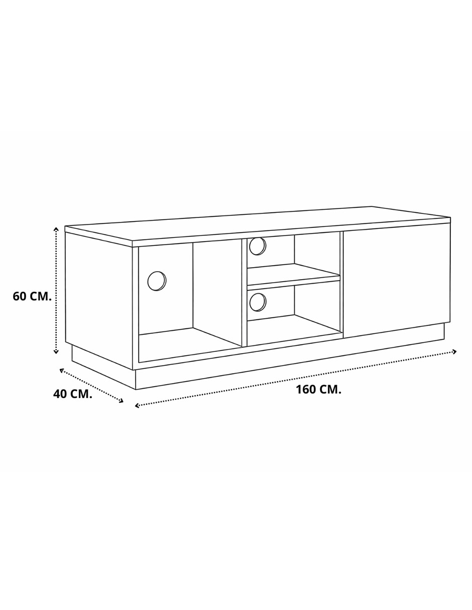 Mueble de tv armable 9