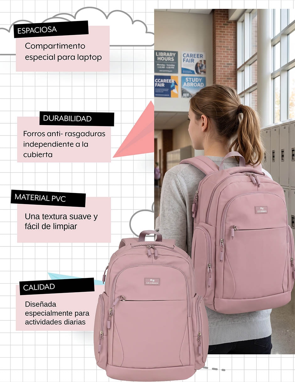 Mochila con portalaptop portalaptop us urban unisex 5