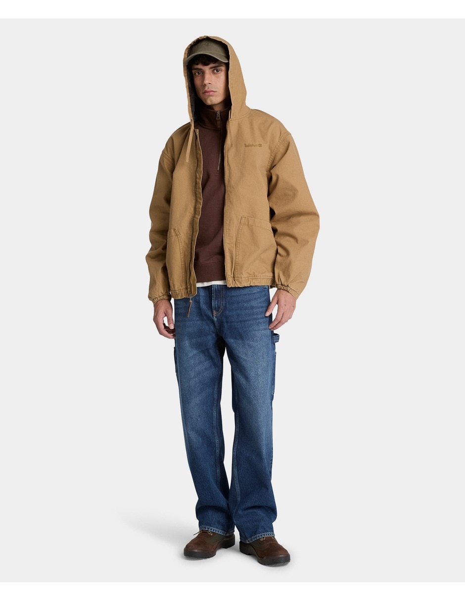 Chamarra bomber timberland de mezclilla para hombre