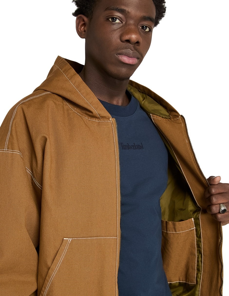 Chamarra casual de algodón para hombre