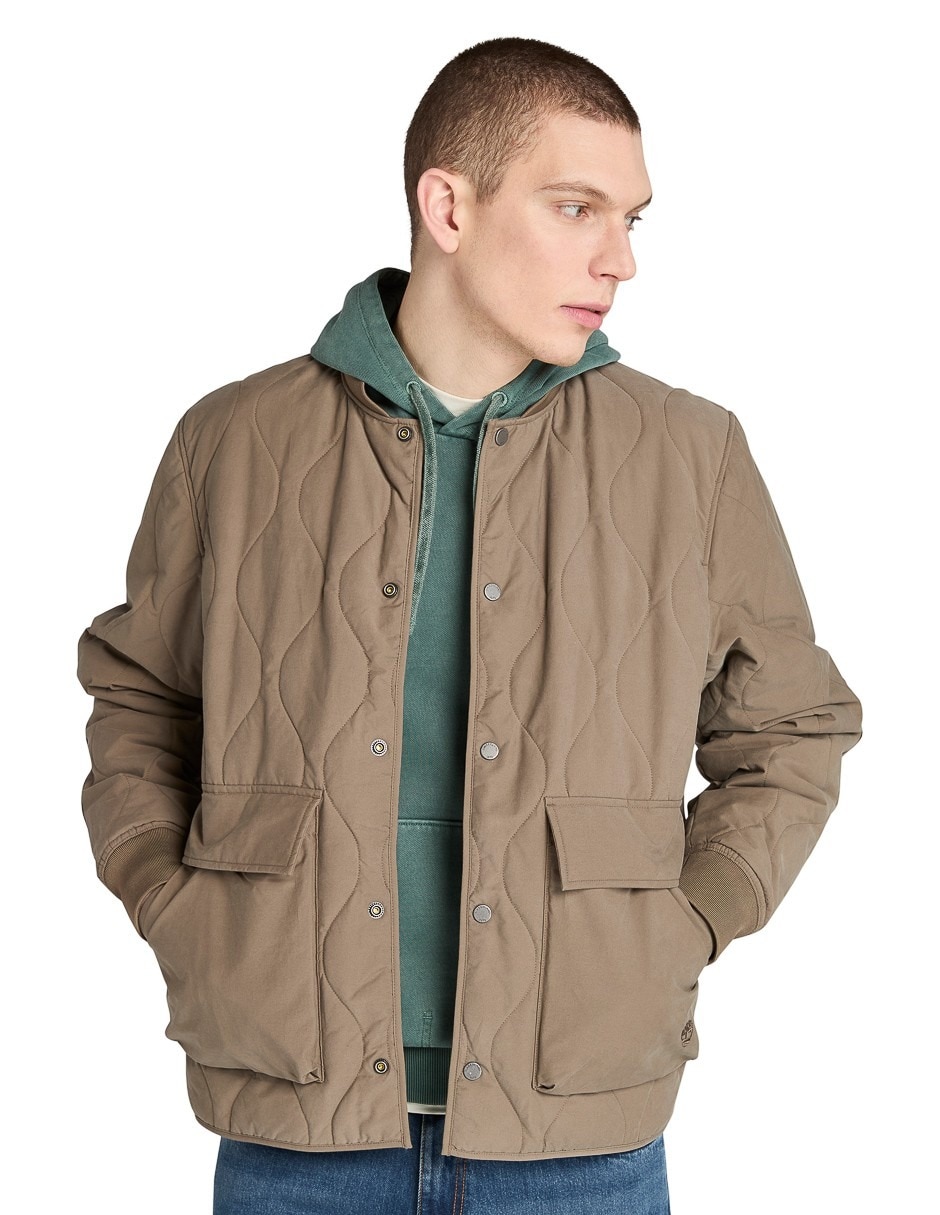 Chamarra casual timberland de algodón para hombre