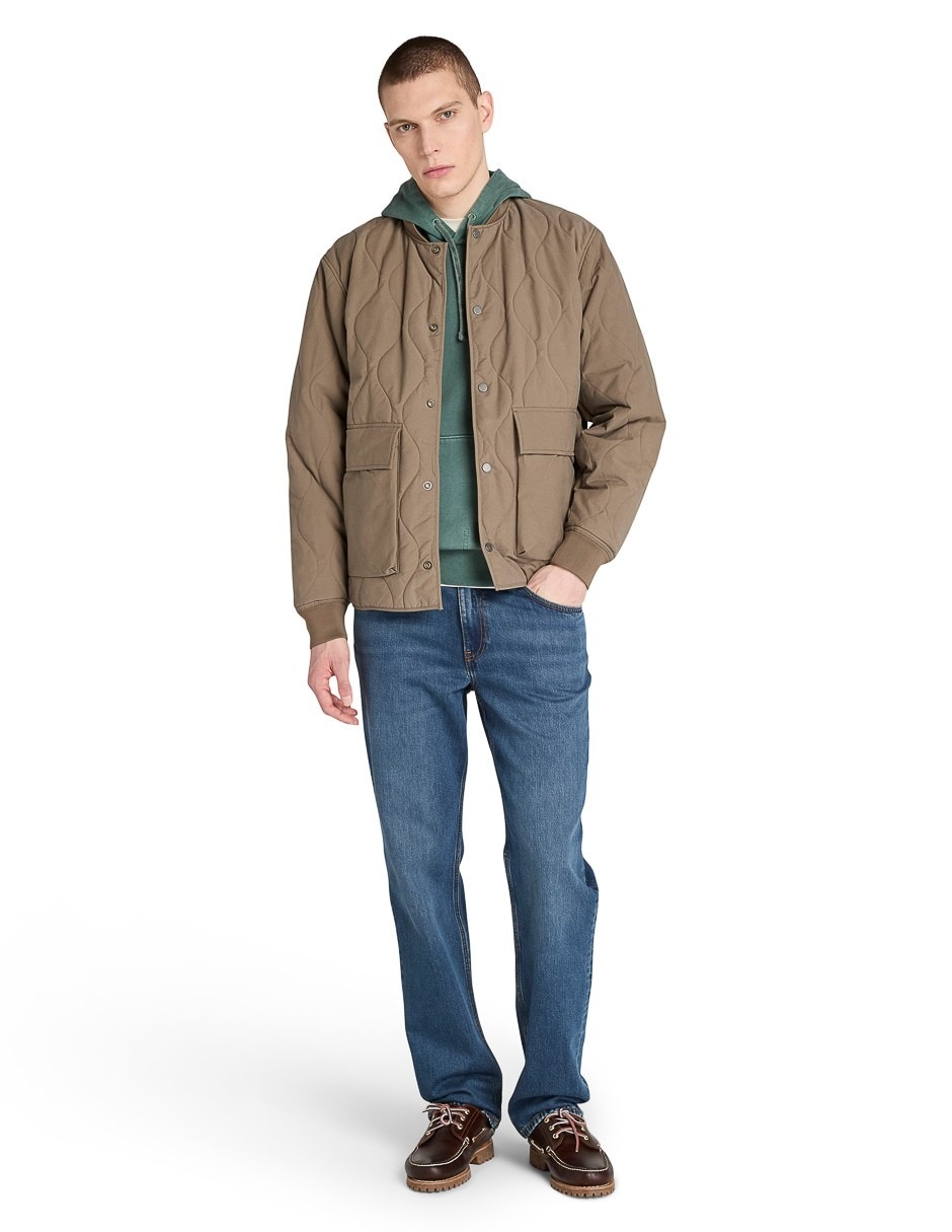 Chamarra casual timberland de algodón para hombre