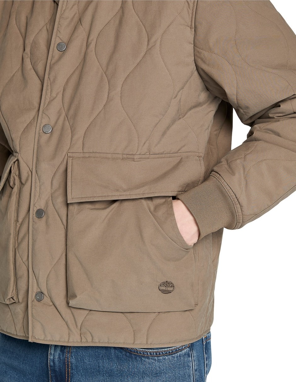 Chamarra casual timberland de algodón para hombre