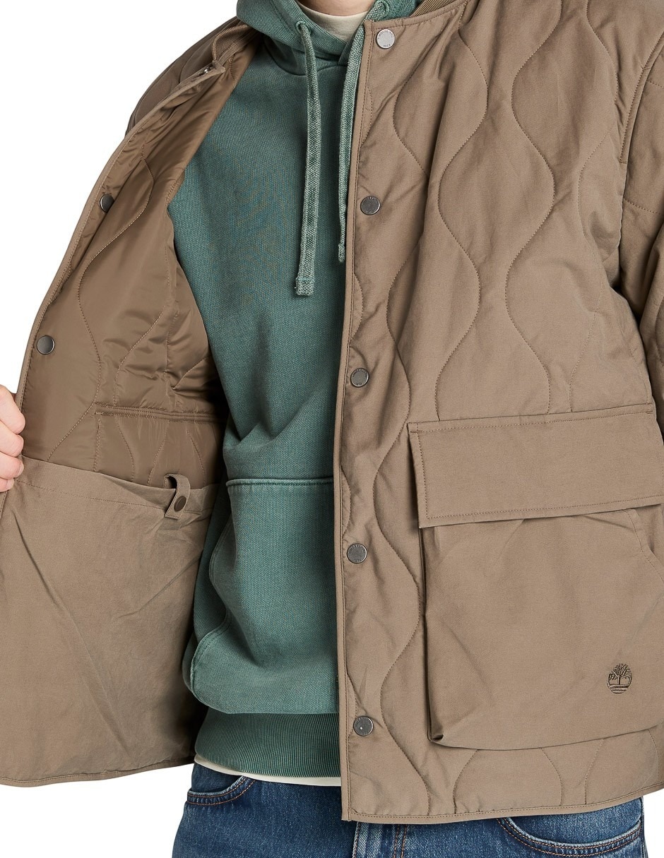 Chamarra casual timberland de algodón para hombre