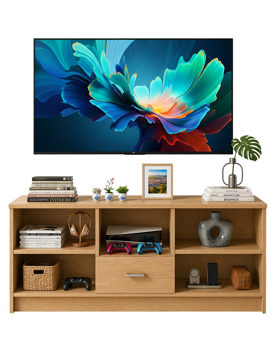 Mueble de tv armable de melamina 4