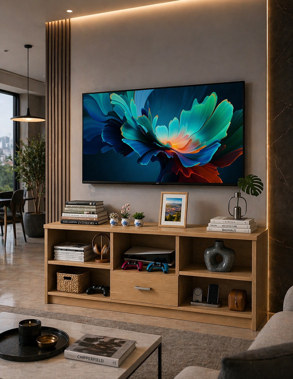 Mueble de tv armable de melamina 3