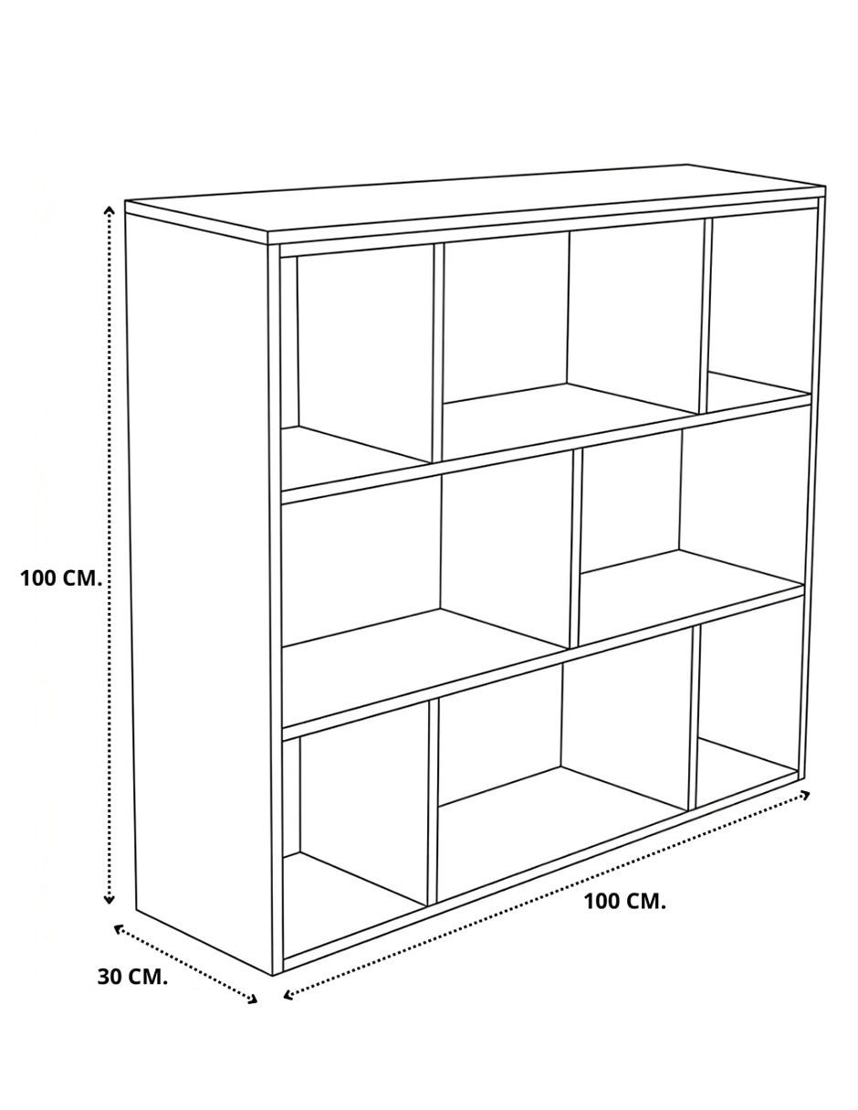 Librero armable de melamina 6