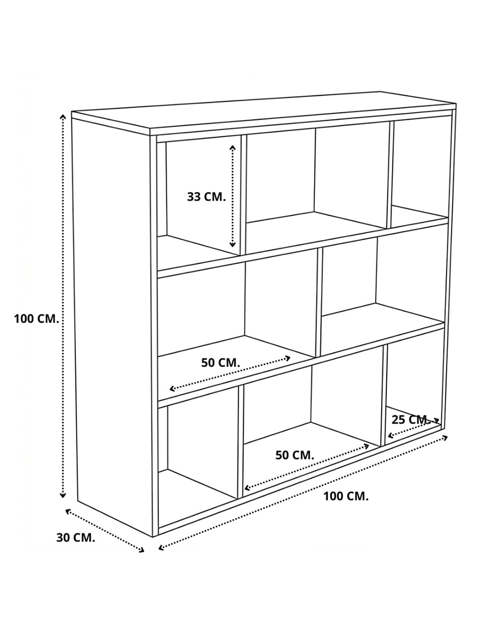 Librero armable de melamina 6
