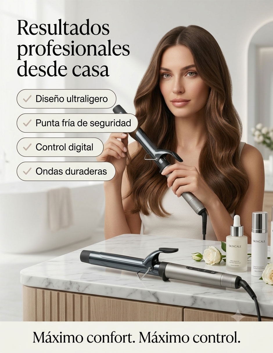 Rizadora de cabello Bntw125xlgyes 32 mm de Nano Titanium 5
