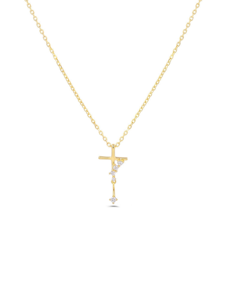 Collar con dije de oro amarillo 10 k