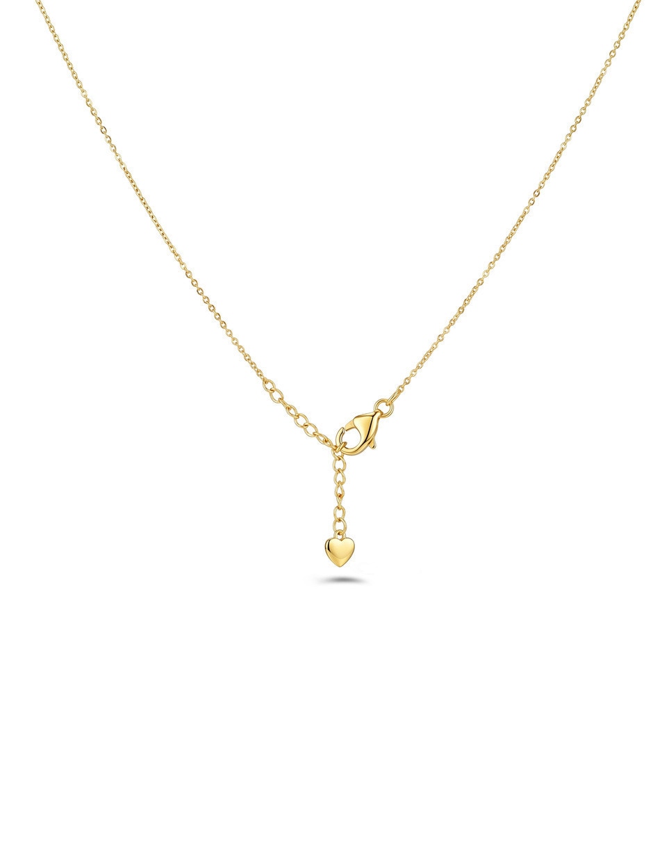 Collar con dije de oro amarillo 10 k 2