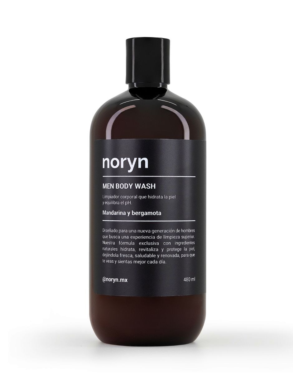 Jabón corporal - men body wash/jabón líquido corporal mandarina y bergamota 480 ml mandarina y bergamota noryn