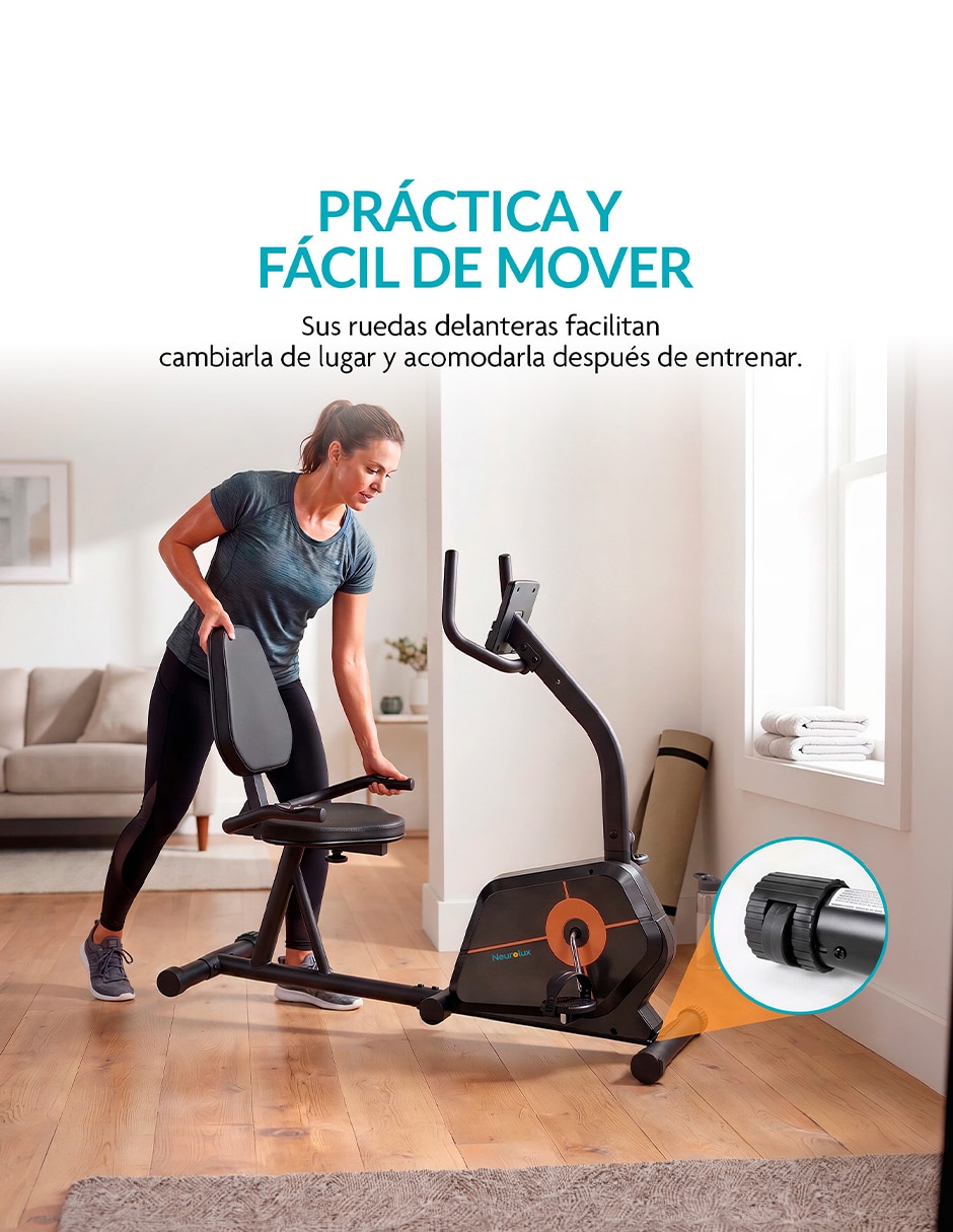 Bicicleta estática modelo de acero 6
