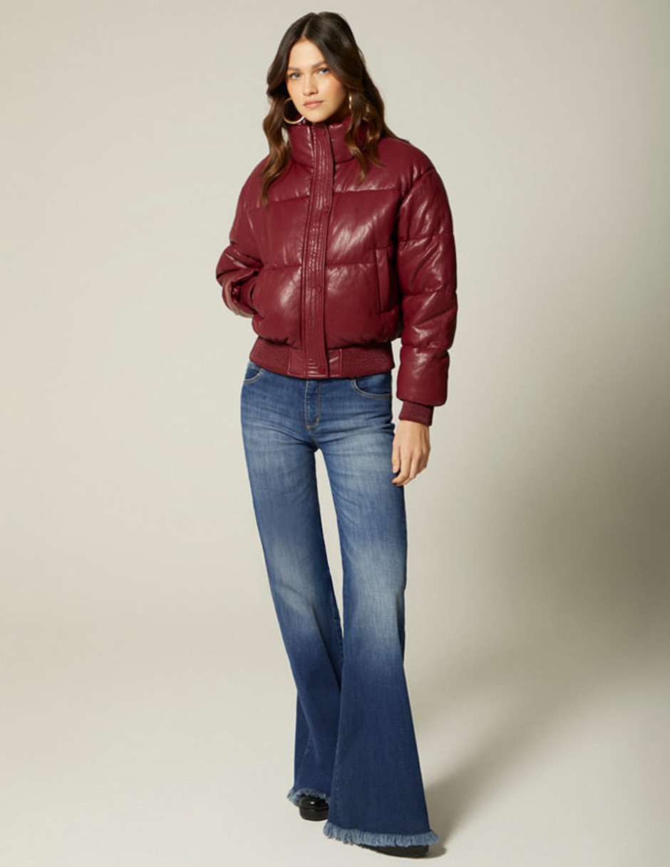 Chamarra capitonada impermeable para mujer 5