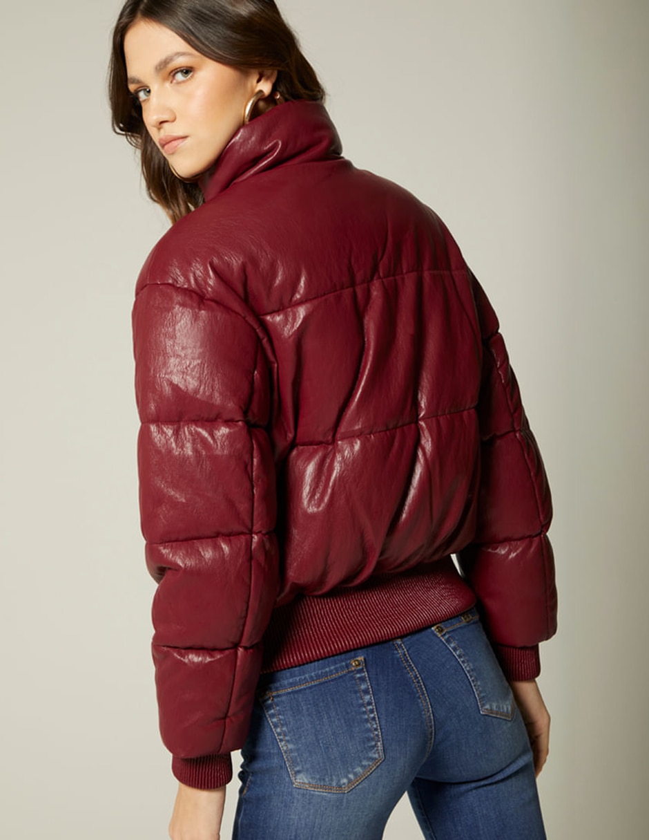 Chamarra capitonada impermeable para mujer 4