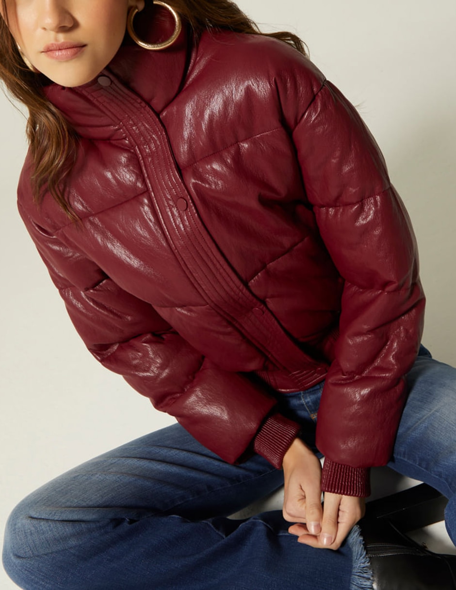 Chamarra capitonada impermeable para mujer 2