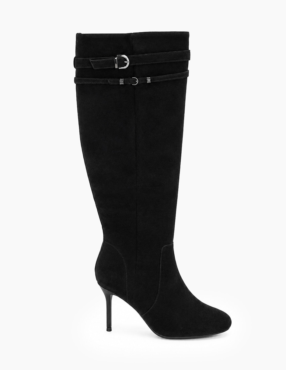 Bota abajo de la rodilla midnight glam de piel para mujer Bota abajo de la rodilla midnight glam de piel para mujer