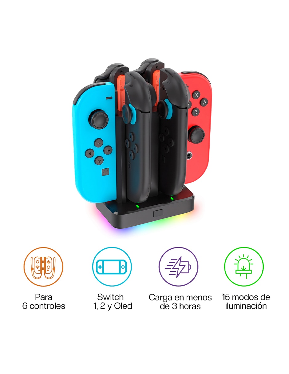 Cargador de control nintendo joy-con usb tipo c 10 w 7