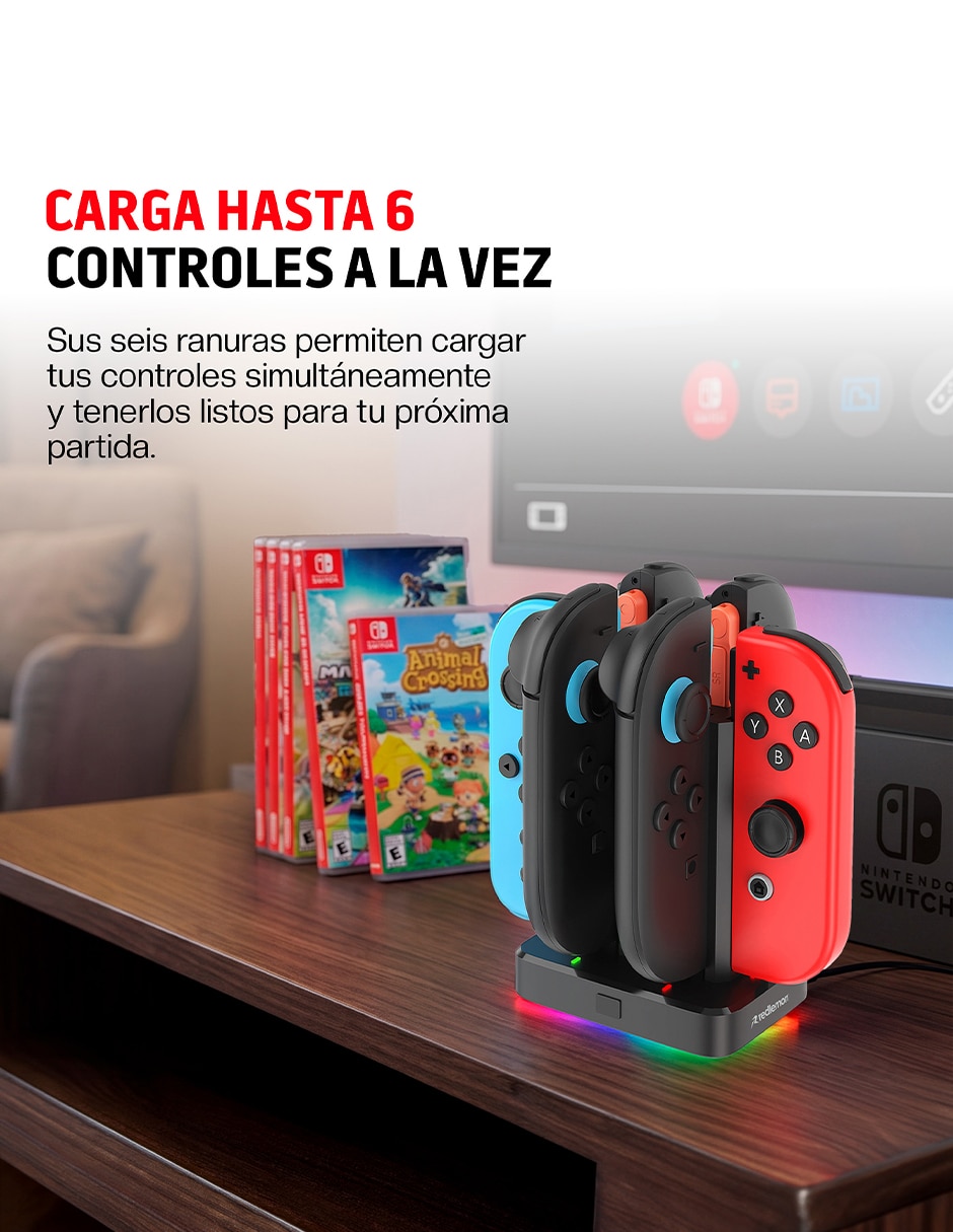 Cargador de control nintendo joy-con usb tipo c 10 w 5