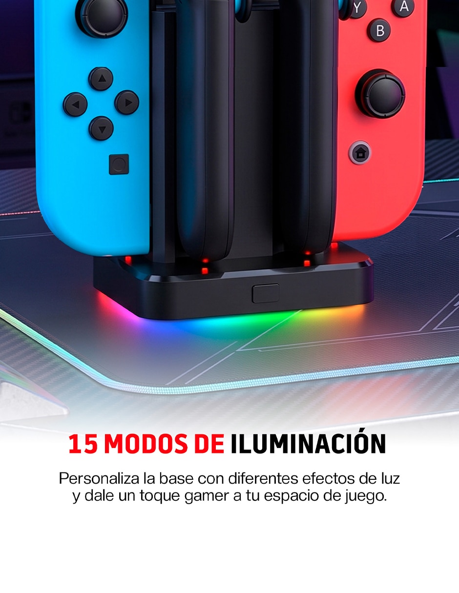 Cargador de control nintendo joy-con usb tipo c 10 w 3