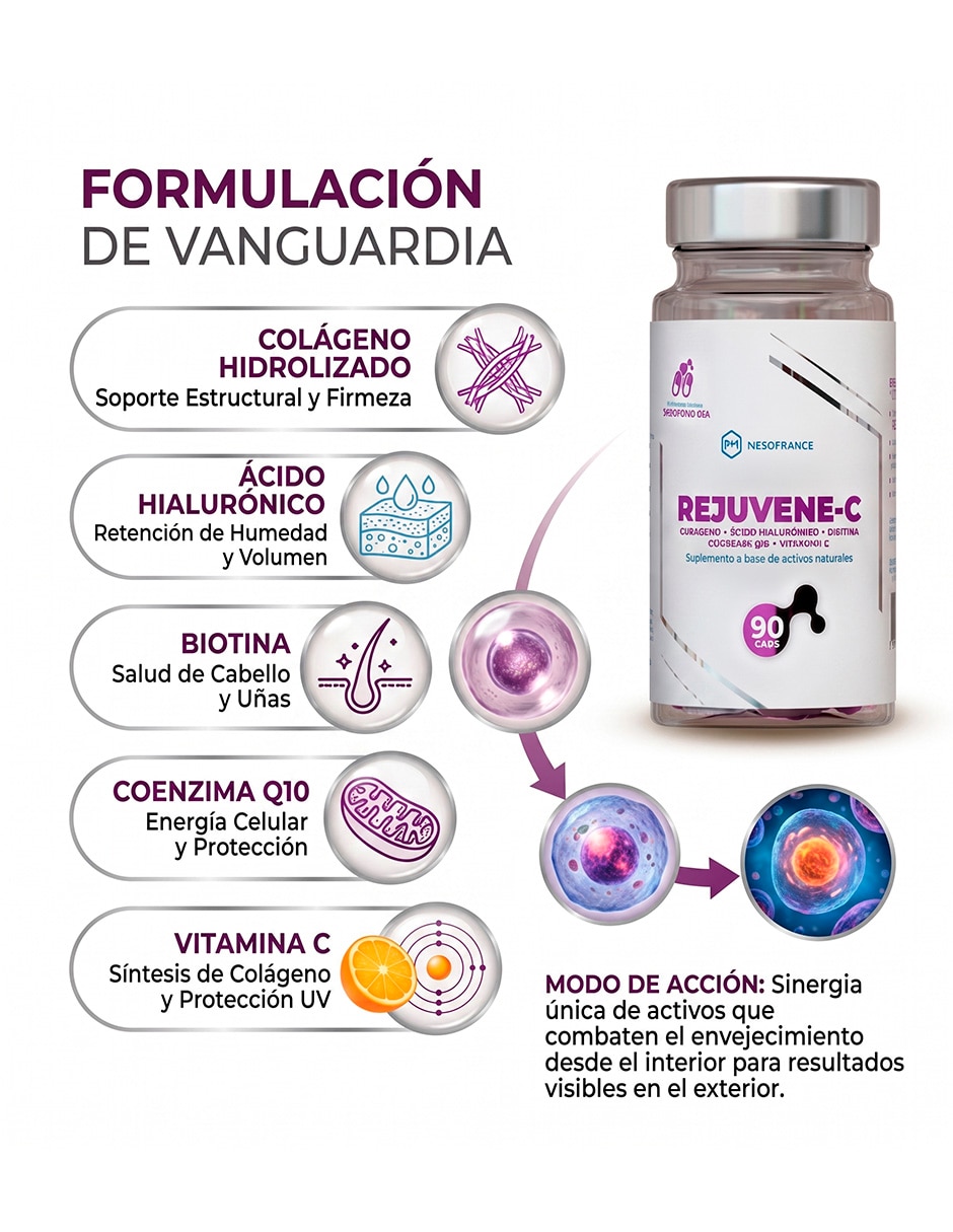 Colágeno hidrolizado con péptidos de colágeno de 90 cápsulas