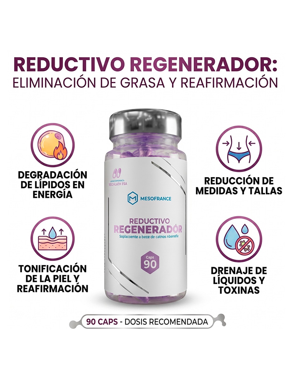 Reductivo Regenerador de colágeno de 90 cápsulas