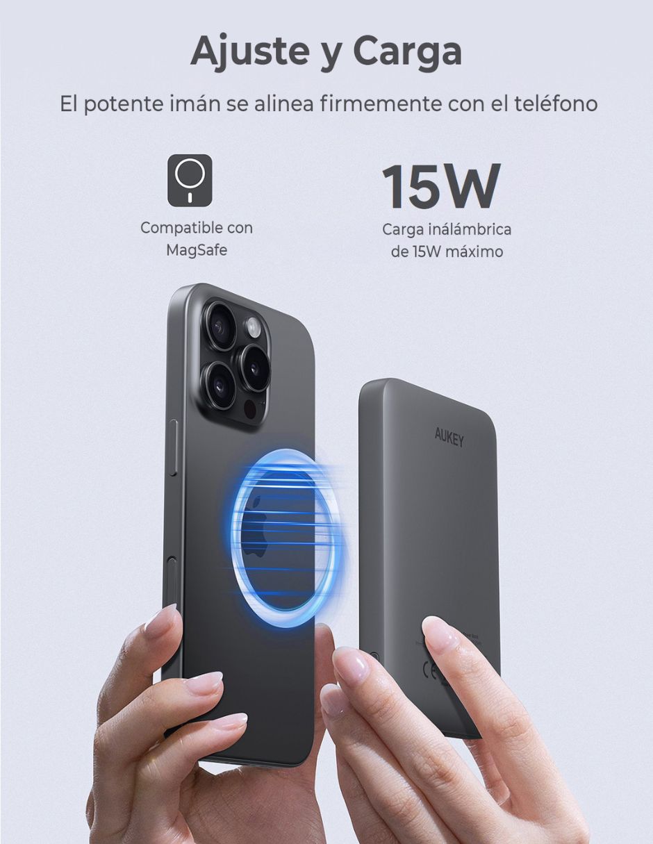 Batería portátil aukey 5000 mah