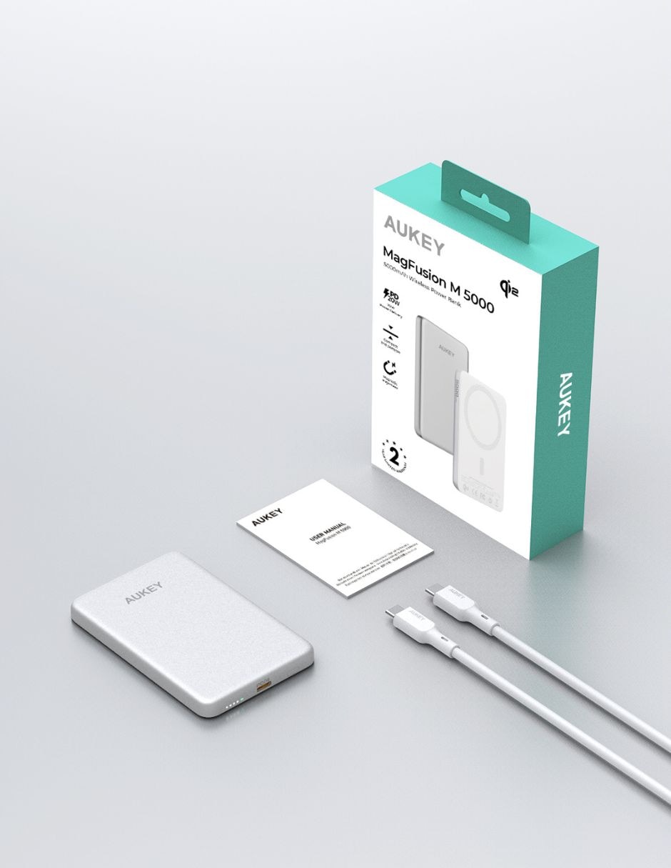 Batería portátil aukey 5000 mah