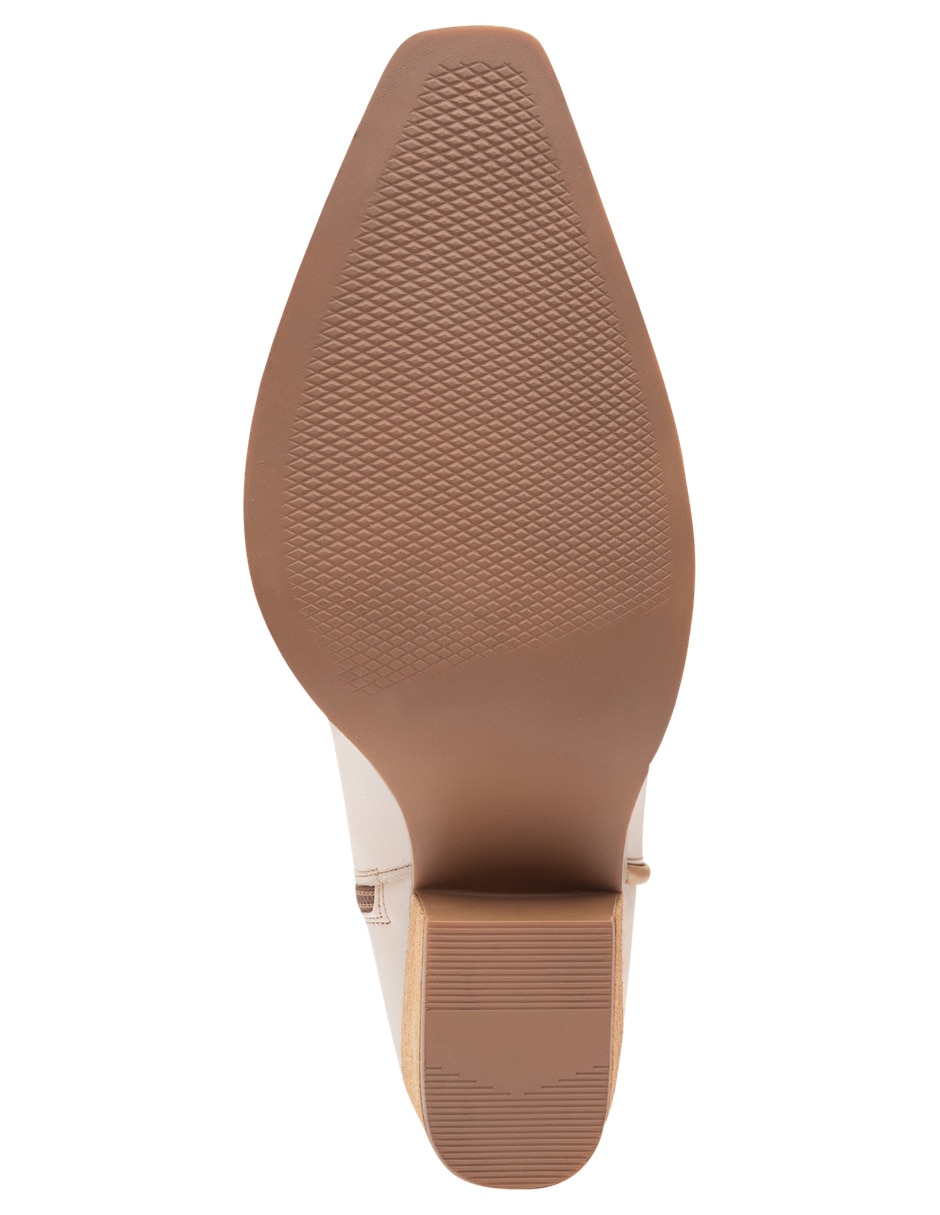Bota cowboy arriba del tobillo de piel para mujer 7