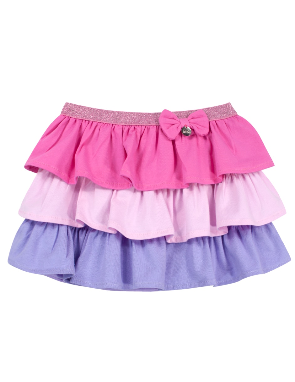 Falda barbie de algodón para niña Falda barbie de algodón para niña