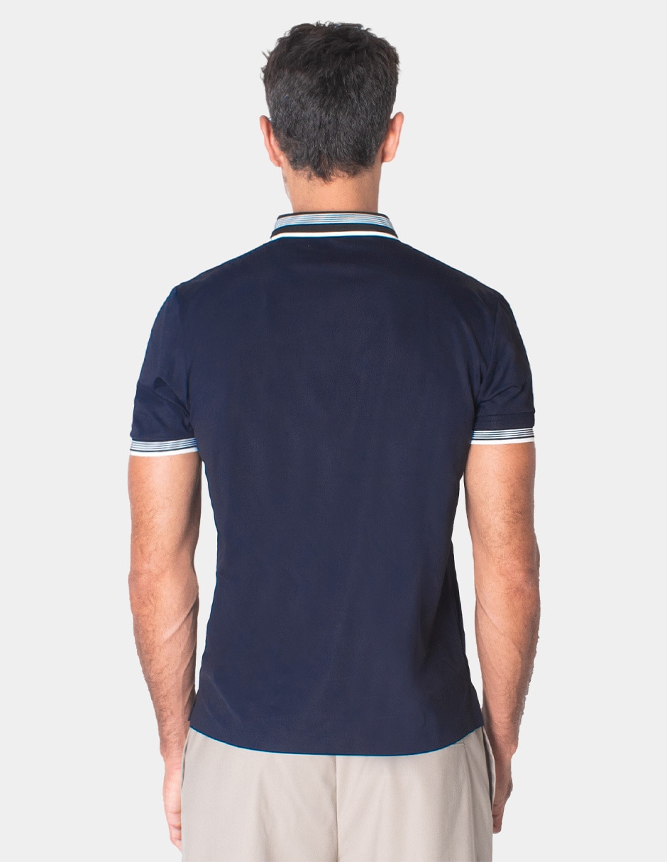 Playera cuello con cierre para hombre 5